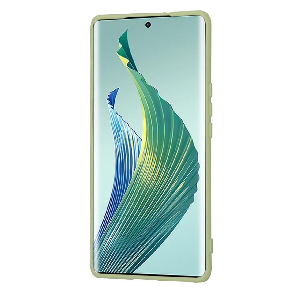 Husa pentru Honor Magic5 Lite din Silicon Catifelat, Protectie Premium, Skyddar SoftElegance - Verde - 1 | YEO