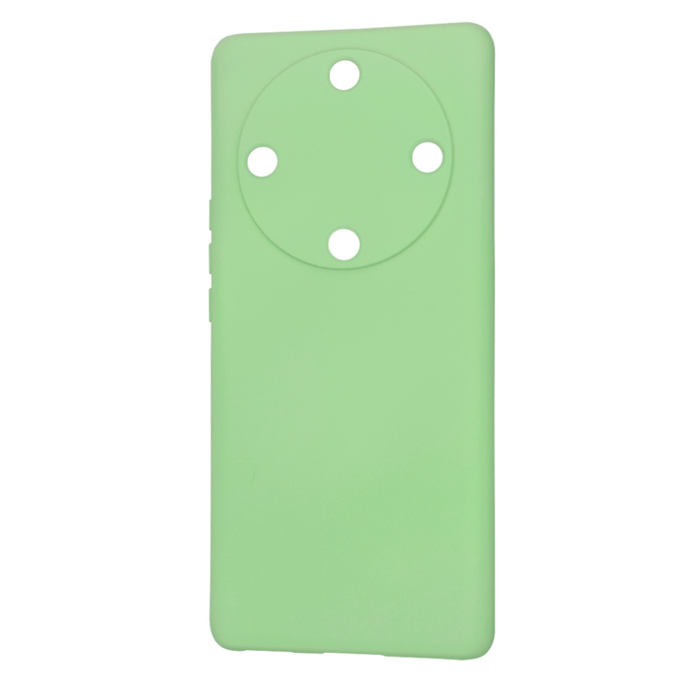 Husa pentru Honor Magic5 Lite din Silicon Catifelat, Protectie Premium, Skyddar SoftElegance - Verde deschis - 3 | YEO