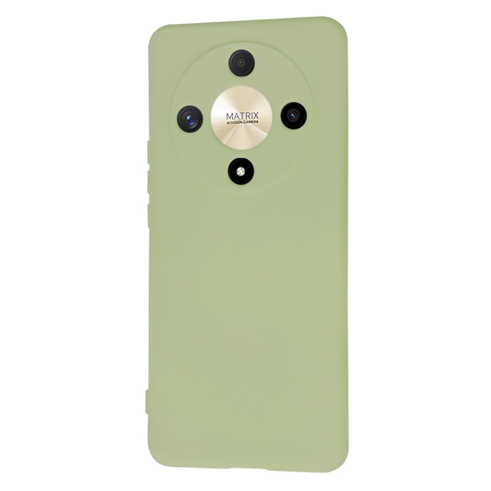 Husa pentru Honor Magic6 Lite, SKYDDAR INNOVATION, din Silicon Catifelat, SoftElegance, set cu sticker, Verde - 2 | YEO