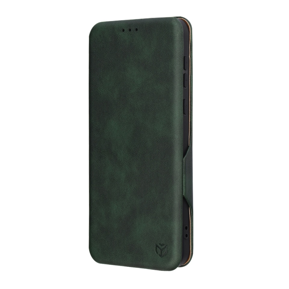 Husa pentru Honor Magic7 Pro tip carte din Piele Ecologica, Suport Carduri, Inchidere Magnetica, Skyddar Pocket Safe - Verde - 2 | YEO