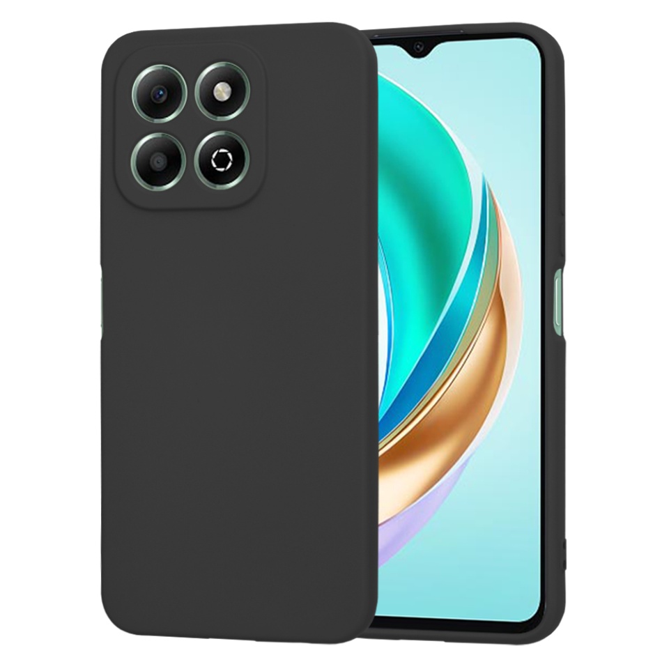 Husa pentru Honor X6b din Silicon Catifelat, Protectie Premium, Skyddar SoftElegance - Negru - 6