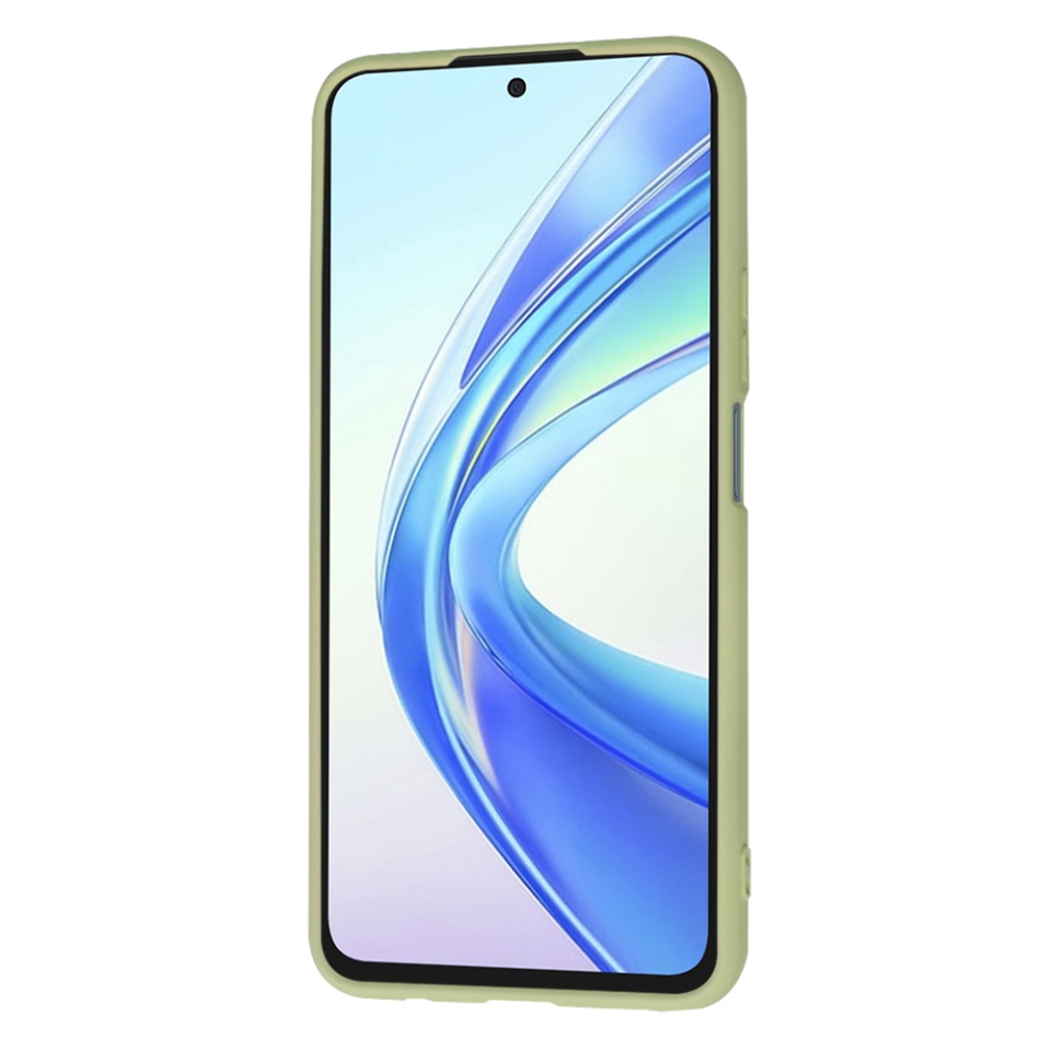 Husa pentru Honor X7b / 90 Smart / X7b 5G din Silicon Catifelat, Protectie Premium, Skyddar SoftElegance - Verde - 2 | YEO