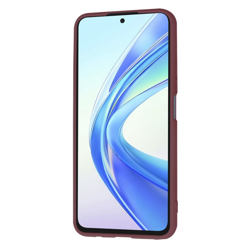 Husa pentru Honor X7b / 90 Smart / X7b 5G din Silicon Catifelat, Protectie Premium, Skyddar SoftElegance - Bordo - 2 | YEO