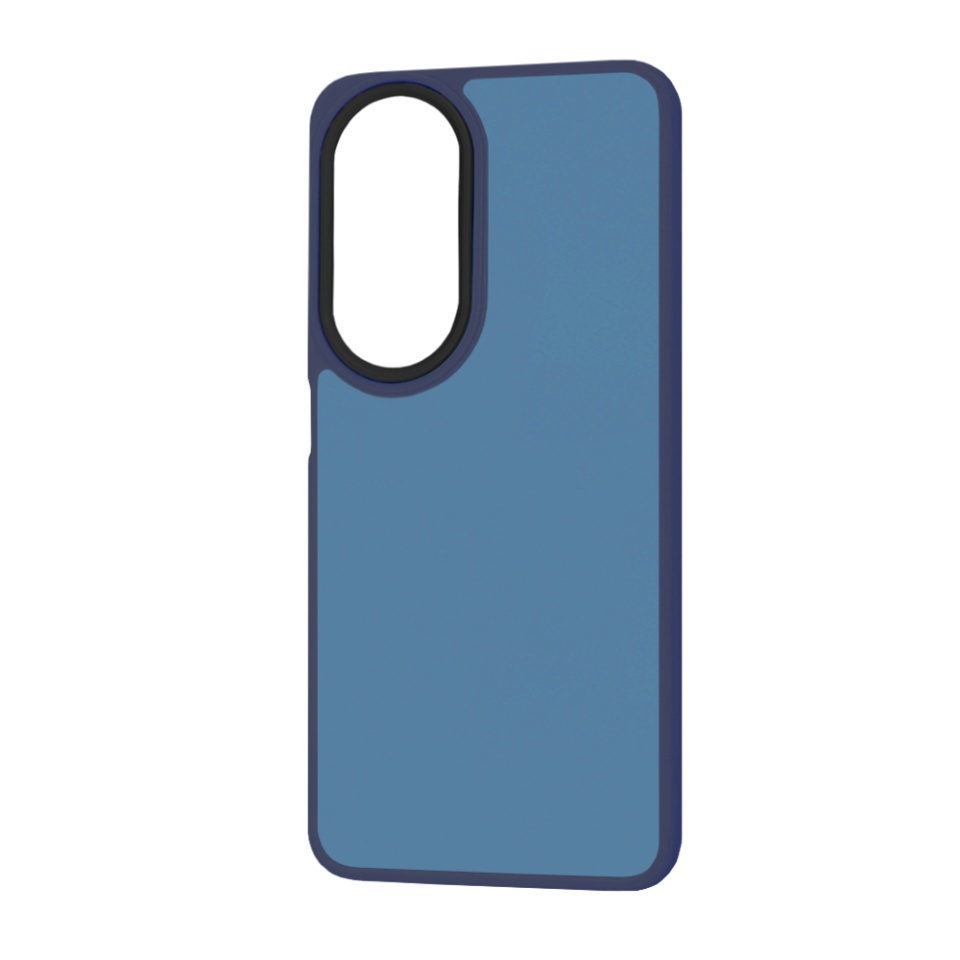 Husa pentru Honor X7b / 90 Smart / X7b 5G, SKYDDAR INNOVATION, HaloFrost, AntiSoc, set cu sticker, Bleumarin - 3 | YEO