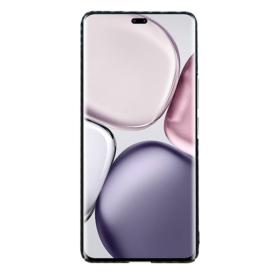 Husa pentru Honor X9c / Magic7 Lite, SKYDDAR INNOVATION, textura carbon, Carbonite FiberShell, Bleu, set cu sticker - 1 | YEO