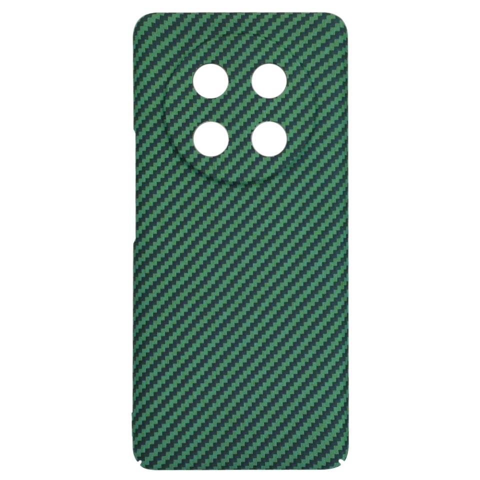 Husa pentru Honor X9c / Magic7 Lite, SKYDDAR INNOVATION, textura carbon, Carbonite FiberShell, Verde, set cu sticker - 3 | YEO