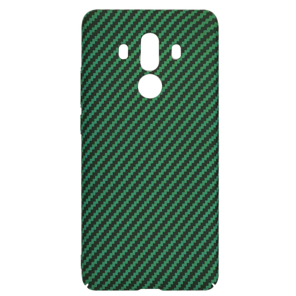 Husa pentru Huawei Mate 10 Pro, Finisaj Premium cu Textura de Carbon, Design Elegant, SKDR CarbonFlex - Verde - 3 | YEO