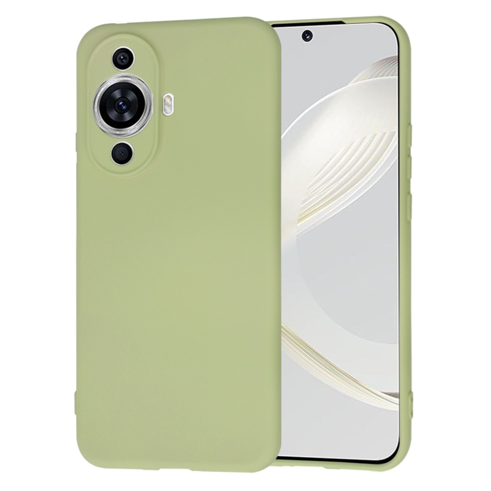 Husa pentru Huawei nova 11 / nova 12s din Silicon Catifelat, Protectie Premium, Skyddar SoftElegance - Verde