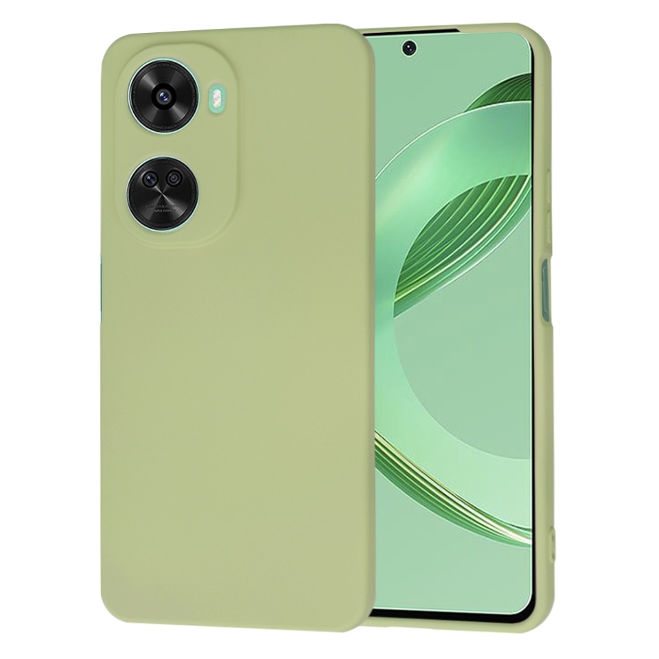 Husa pentru Huawei nova 11 SE / nova 12 SE din Silicon Catifelat, Protectie Premium, Skyddar SoftElegance - Verde