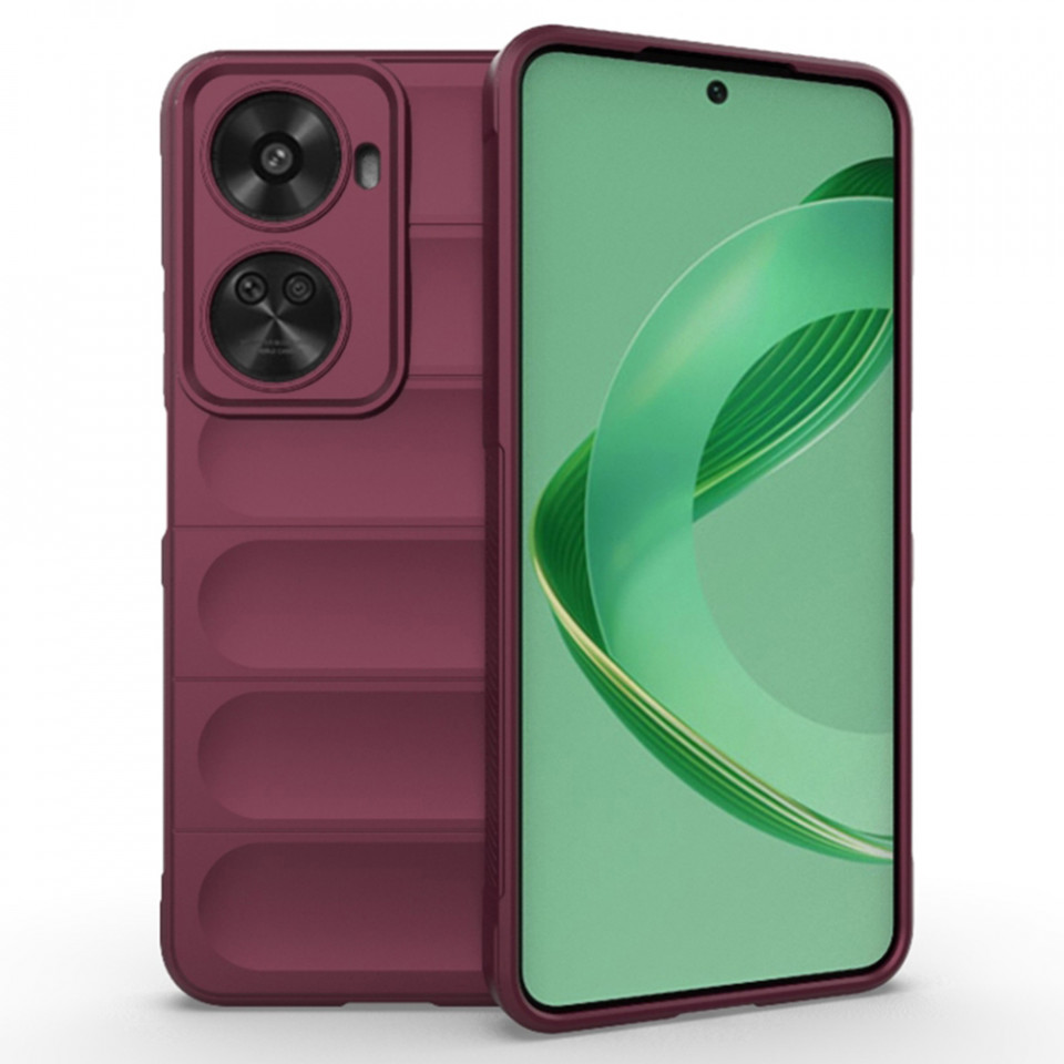 Husa pentru Huawei nova 11 SE / nova 12 SE eleganta, din silicon mat, SKDR Vogue - Bordo