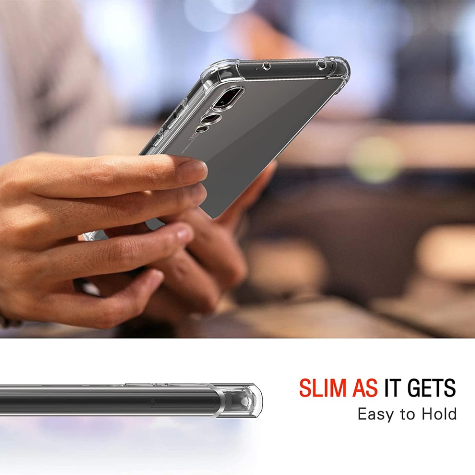 Husa pentru Huawei P20 Pro , SKYDDAR INNOVATION, Shockproof Clear din Silicon Slim, Transparenta, set cu sticker - 1 | YEO