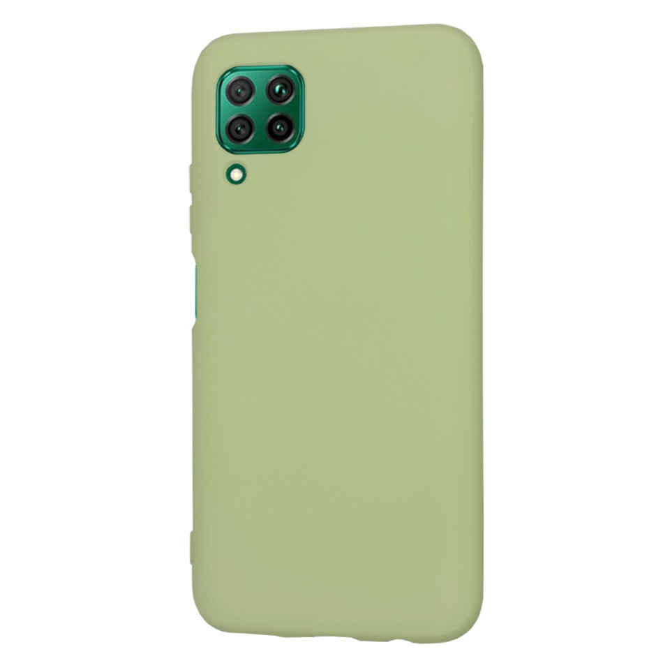 Husa pentru Huawei P40 Lite din Silicon Catifelat, Protectie Premium, Skyddar SoftElegance - Verde - 2 | YEO