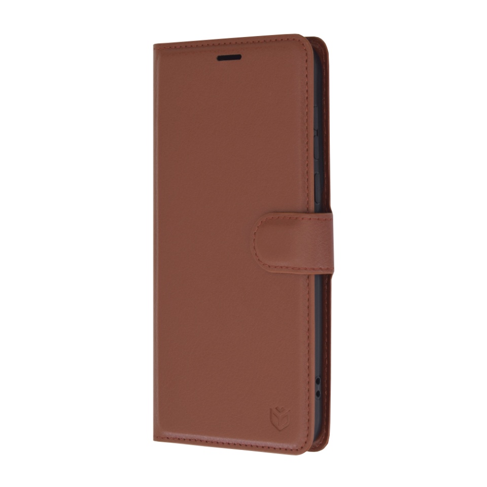 Husa pentru Huawei Pura 70 Ultra, SKYDDAR INNOVATION, Leather Folio tip Carte, cu Portofel Interior, Finisaje Premium, set cu sticker, Maro - 3 | YEO