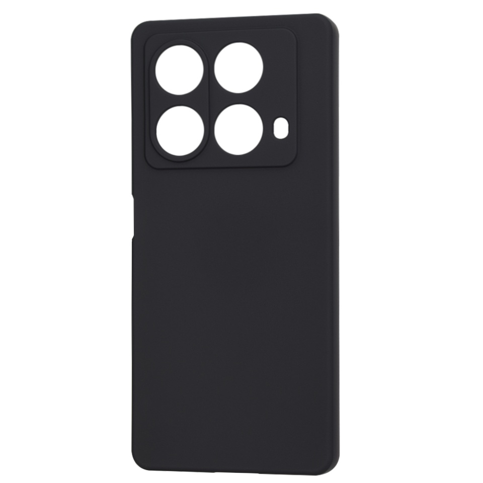 Husa pentru Infinix Note 40 din Silicon Catifelat, Protectie Premium, Skyddar SoftElegance - Negru - 3 | YEO