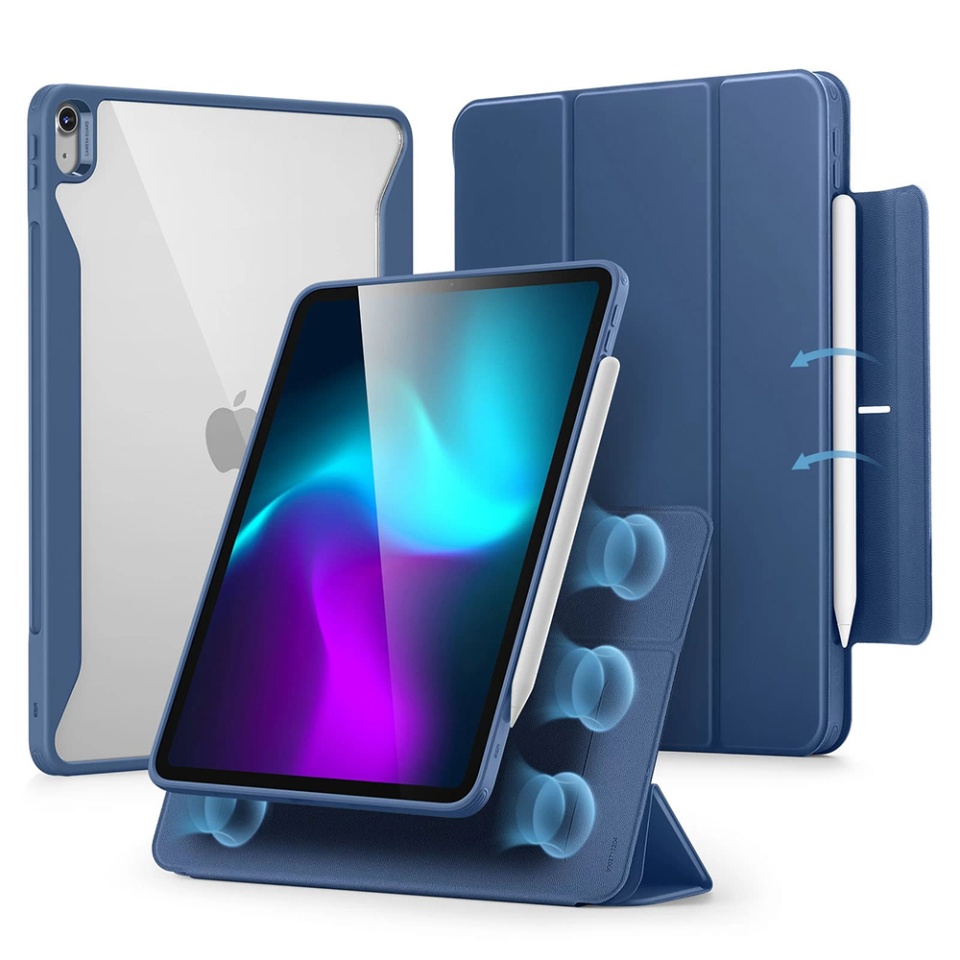 Husa pentru iPad Air 13 (2024) / Air 13 (2025), tip Carte, Rebound Hybrid ESR - Albastru