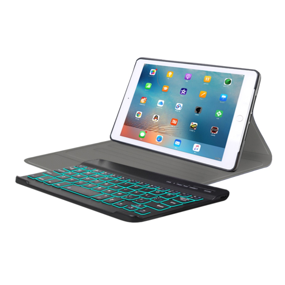 Husa pentru iPad Mini 4 / Mini 5 cu Tastatura Bluetooth si Protectie 360°, SKDR DuoSmart Cover - Negru - 1 | YEO