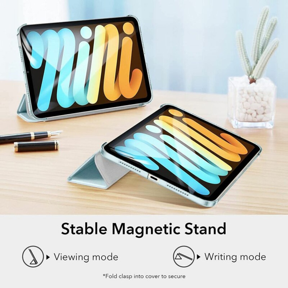 Husa pentru iPad mini 6 (2021) / mini 7 (2024), tip Carte, Ascend Trifold ESR - Bleu - 3 | YEO