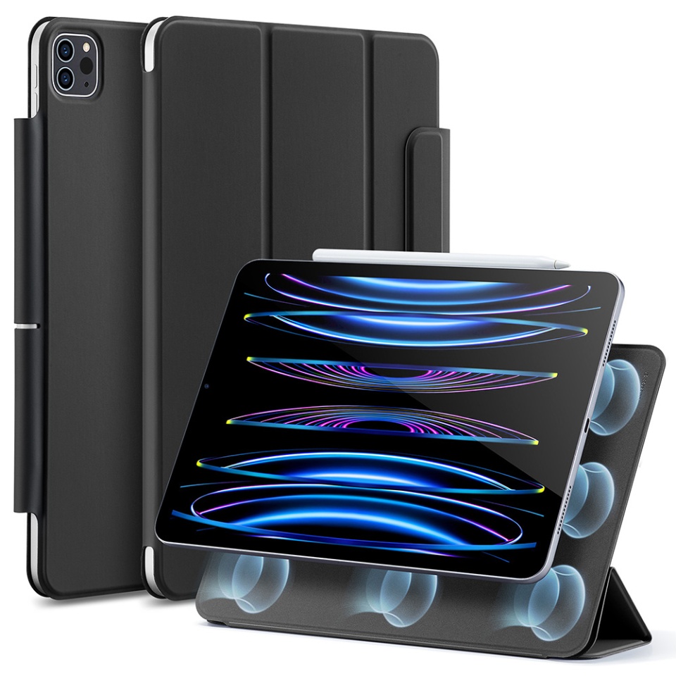 Husa pentru iPad Pro 11 (2018 / 2020 / 2021 / 2022), tip Carte, Rebound Magnetic ESR - Negru