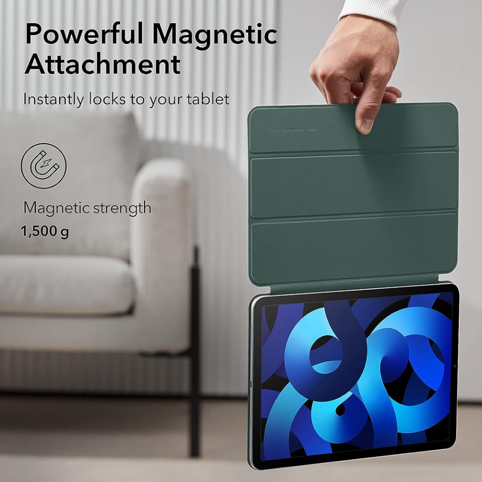 Husa pentru iPad Pro 11 2018 / Air 4 / 5 / 11 (2020/2022/2024) tip Carte, Rebound Magnetic ESR - Verde - 2 | YEO