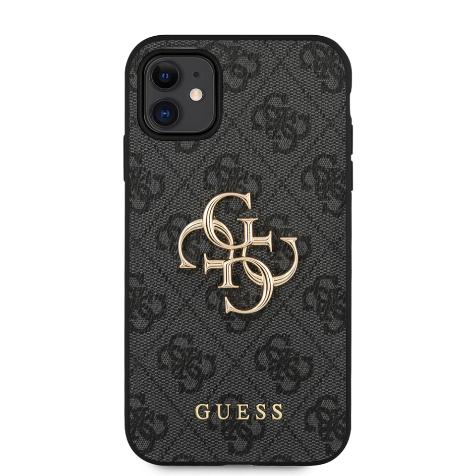 Husa pentru iPhone 11, Guess Hardcase 4G Big Metal Logo, Protectie Slim, Compatibila, Gri - 2 | YEO