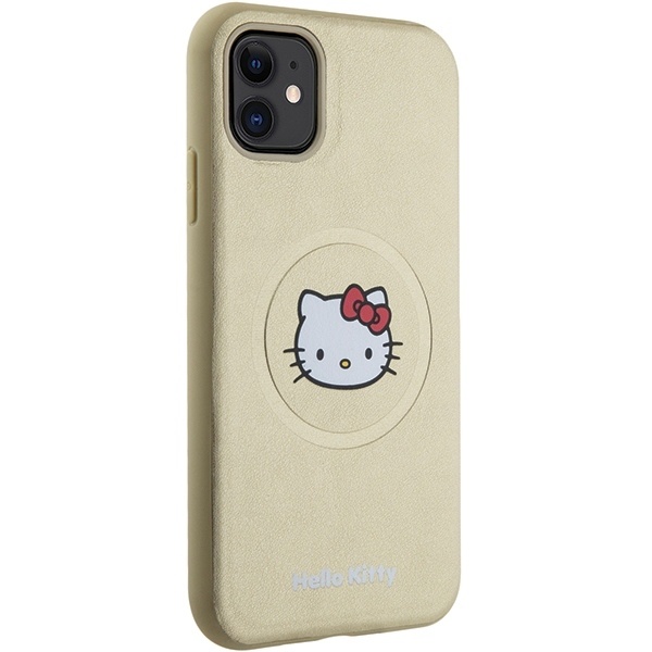 Husa pentru iPhone 11, Hardcase Leather Kitty Head MagSafe, Hello Kitty - Piele ecologica - 2 | YEO