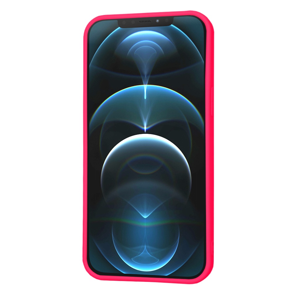 Husa pentru iPhone 12 Pro Max din Silicon Catifelat, Protectie Premium, Skyddar SoftElegance - Fucsia - 1 | YEO