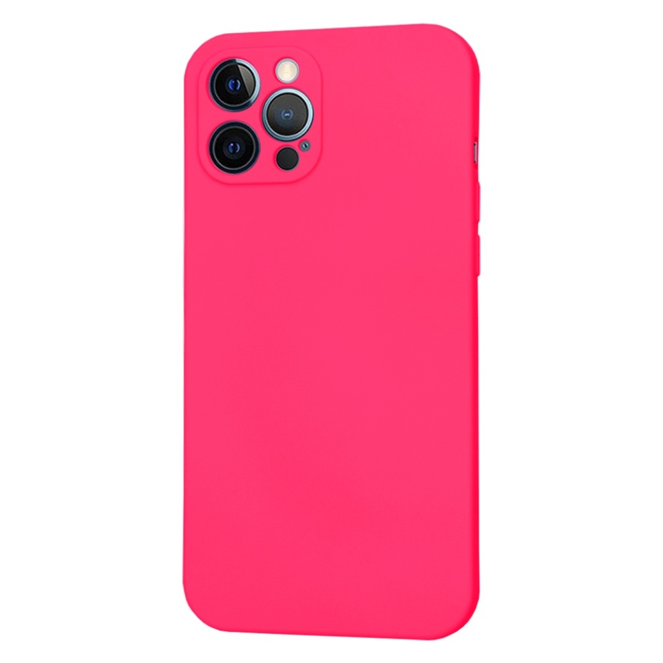 Husa pentru iPhone 12 Pro Max, SKYDDAR INNOVATION, din Silicon Catifelat, SoftFlex Magsafe, set cu sticker, Fucsia - 1 | YEO