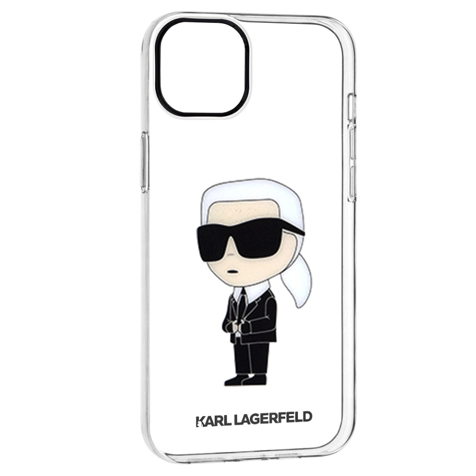 Husa pentru iPhone 14 Plus, Hardcase Transparent, Karl Lagerfeld, Transparenta - 1 | YEO