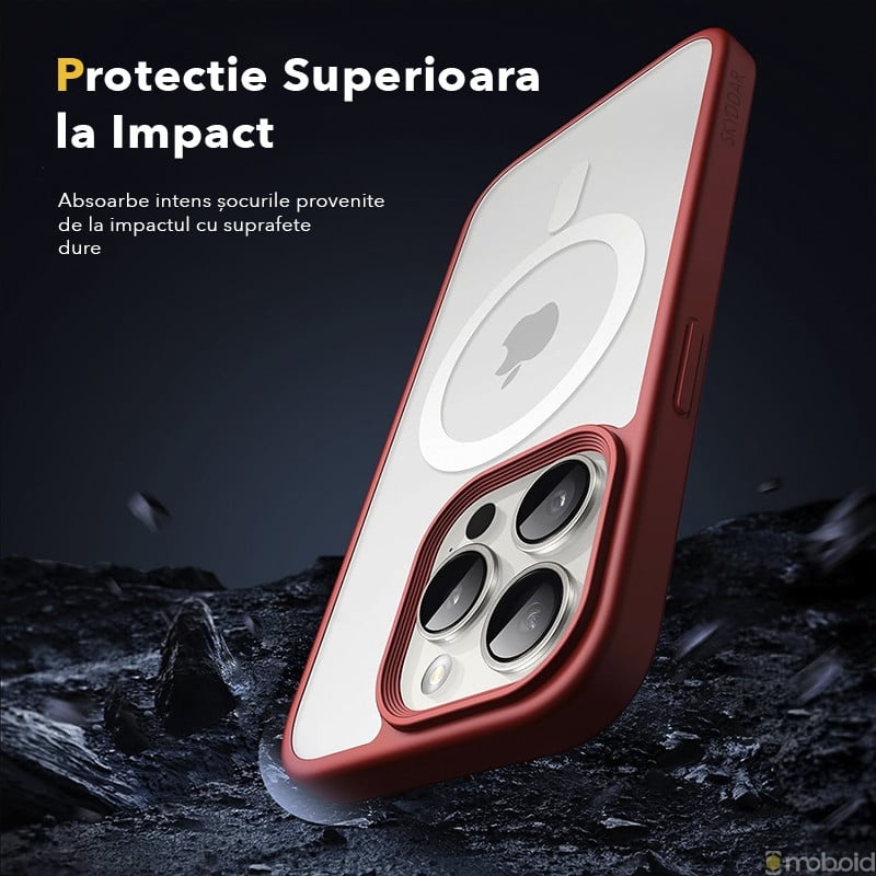 Husa pentru iPhone 14 Plus Magsafe, ce absoarbe intens socurile, Skyddar Frosted - Verde deschis - 3 | YEO