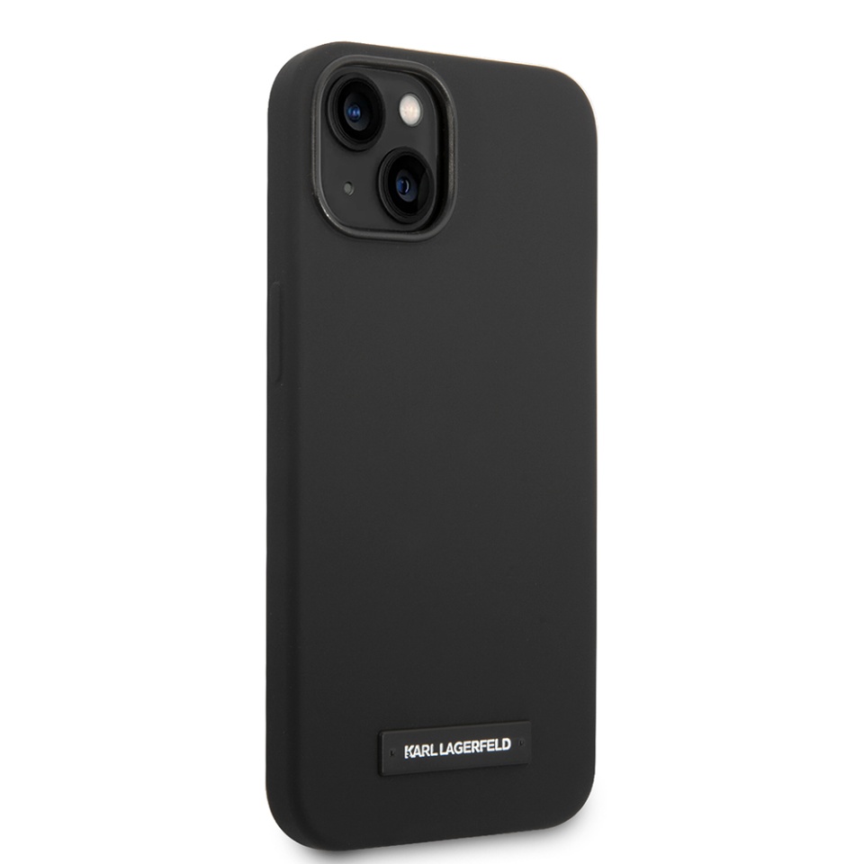 Husa pentru iPhone 14 Plus, Silicone MagSafe, Karl Lagerfeld - Negru - 3 | YEO
