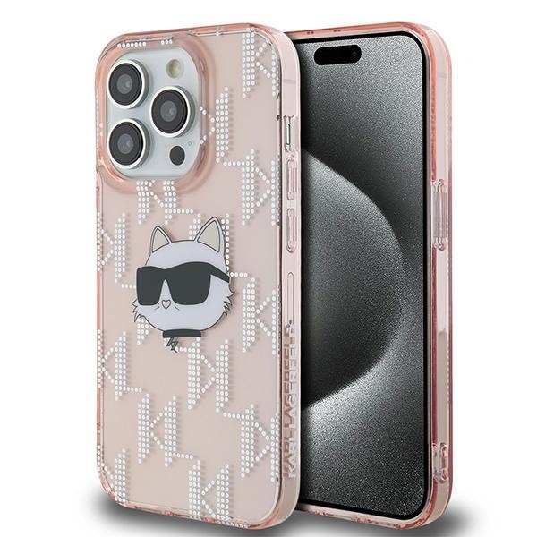 Husa pentru iPhone 14 Pro IML Luxury, Karl Lagerfeld - Roz