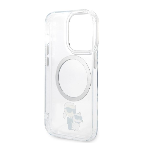 Husa pentru iPhone 14 Pro, Karl Lagerfeld, Hardcase MagSafe, Transparenta - 3 | YEO