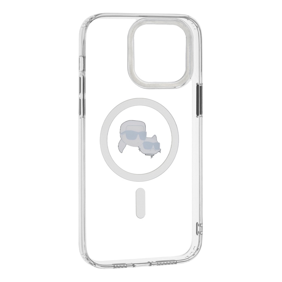 Husa pentru iPhone 14 Pro Max, Karl Lagerfeld, IML MagSafe, Alb - 2 | YEO