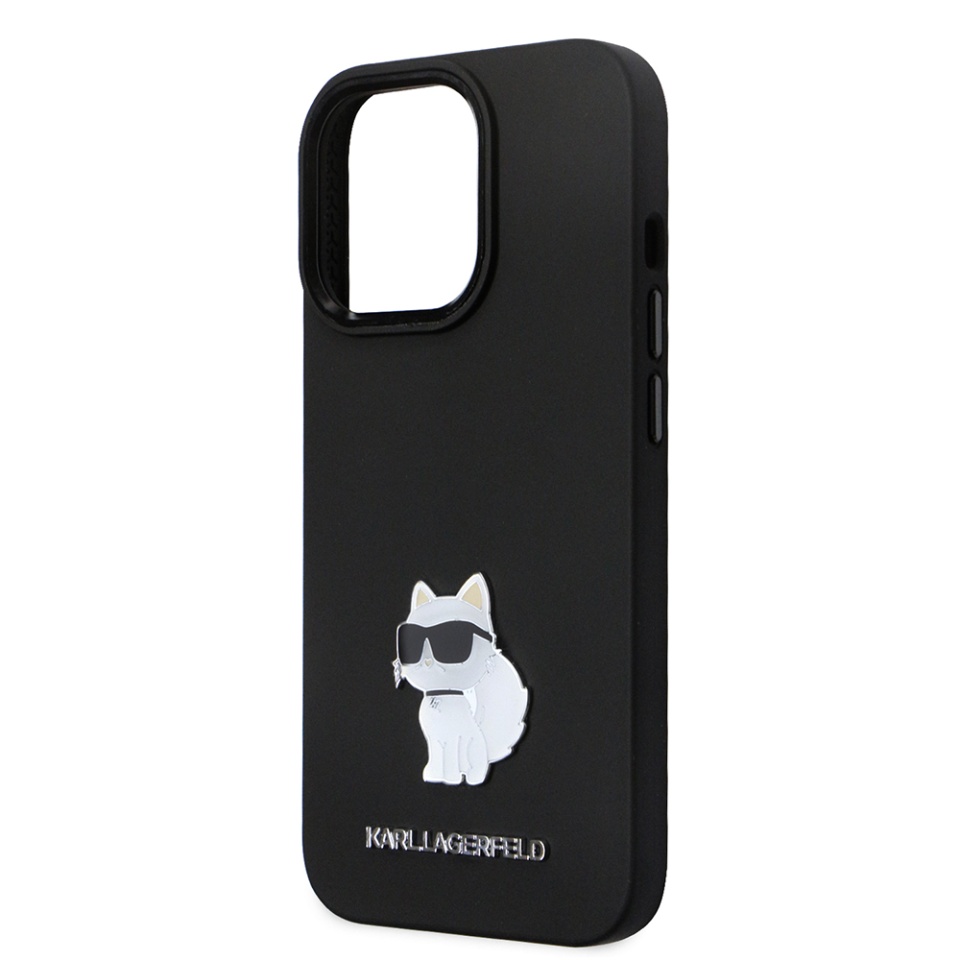 Husa pentru iPhone 14 Pro, Silicone, Karl Lagerfeld, Negru - 1 | YEO