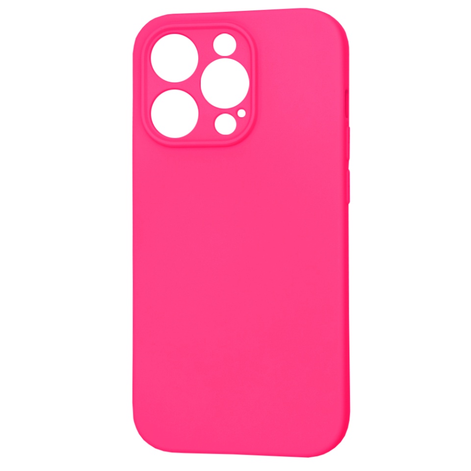 Husa pentru iPhone 14 Pro, SKYDDAR INNOVATION, din Silicon Catifelat, SoftFlex Magsafe, Fucsia, set cu sticker - 2 | YEO