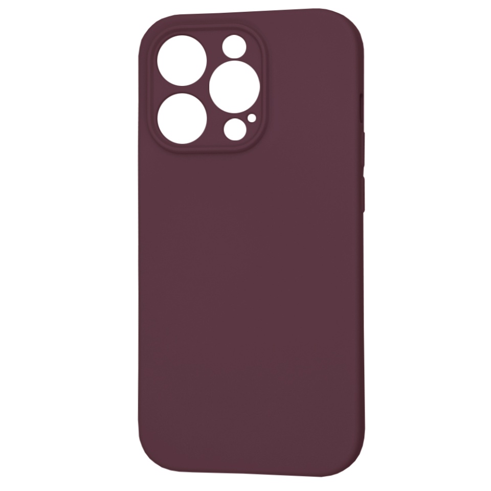 Husa pentru iPhone 14 Pro, SKYDDAR INNOVATION, din Silicon Catifelat, SoftFlex Magsafe, Bordo, set cu sticker - 2 | YEO