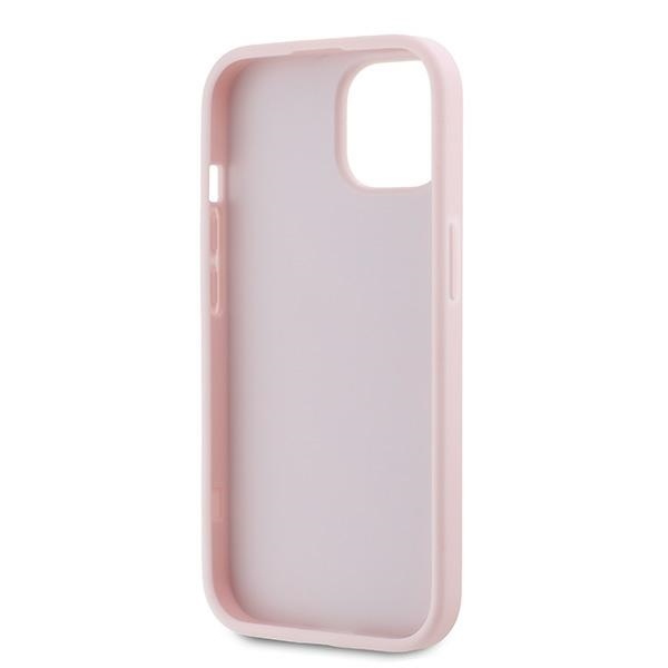 Husa pentru iPhone 15, Diagonal Quilted Script, Karl Lagerfeld - Roz - 3 | YEO