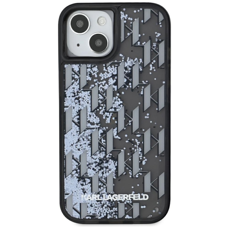 Husa pentru iPhone 15, Hardcase Glitter, Karl Lagerfeld, Coral - 2 | YEO