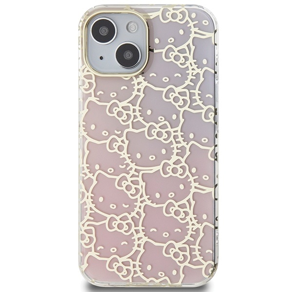 Husa pentru iPhone 15, Hardcase IML, Hello Kitty - Roz - 1 | YEO
