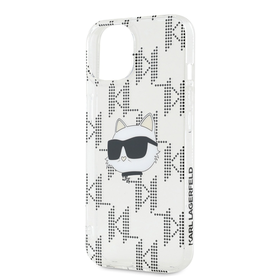 Husa pentru iPhone 15 IML Luxury, Karl Lagerfeld - Transparenta - 2 | YEO