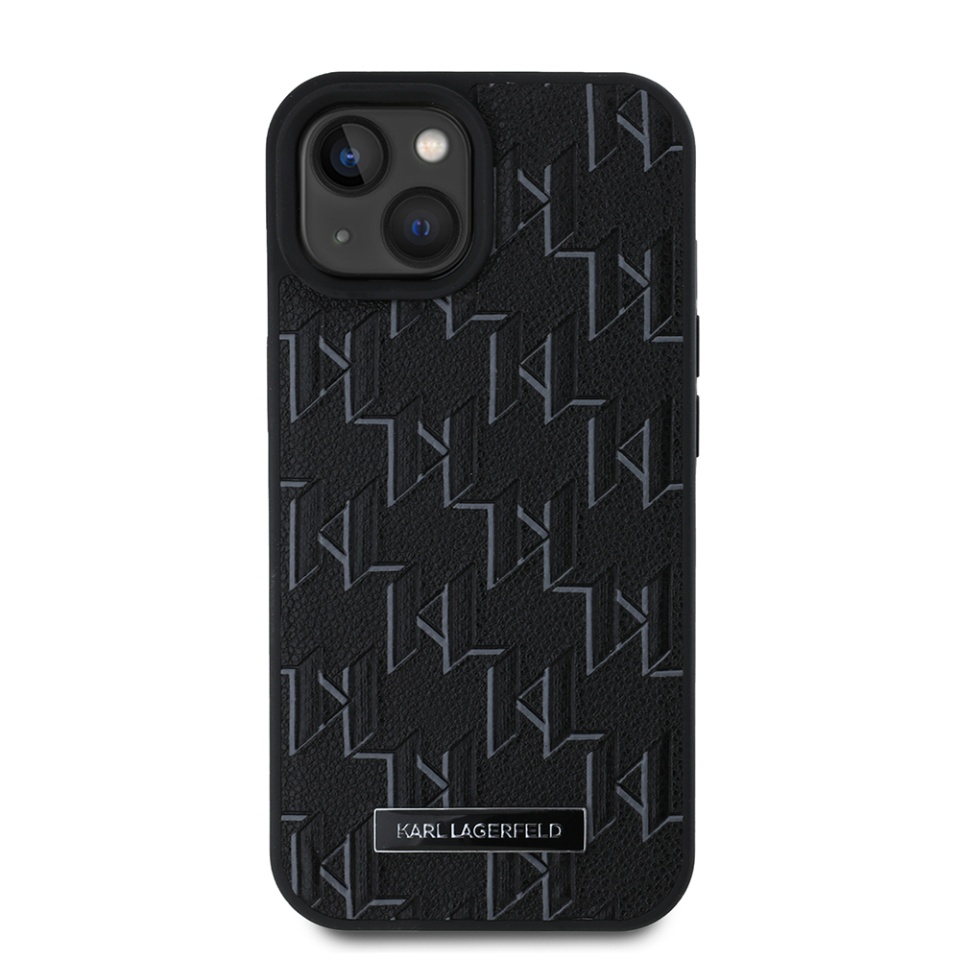 Husa pentru iPhone 15 Leather MagSafe, Karl Lagerfeld - Negru - 3 | YEO