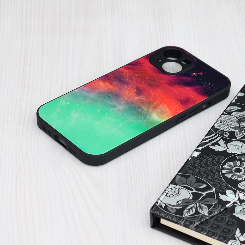 Husa pentru iPhone 15 Plus cu sticla securizata, Glaze - Turcoaz - 2 | YEO
