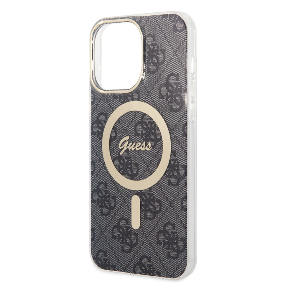 Husa pentru iPhone 15 Pro, IML 4G MagSafe, Guess - Negru - 3 | YEO