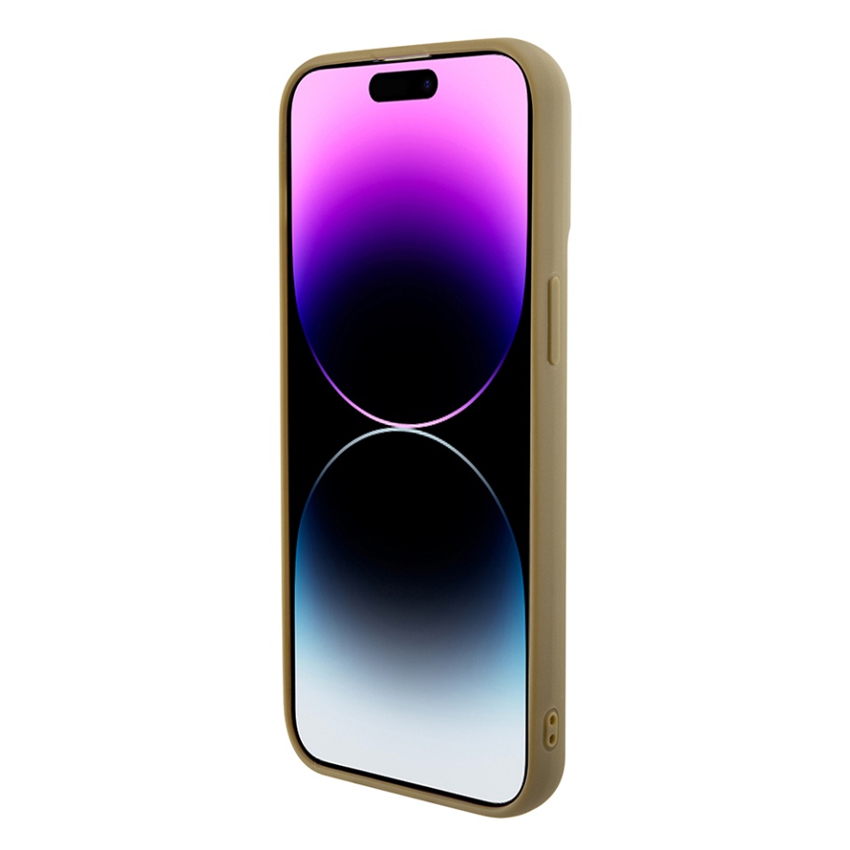 Husa pentru iPhone 15 Pro Max, Disco Metal Logo, Guess, Auriu - 1 | YEO