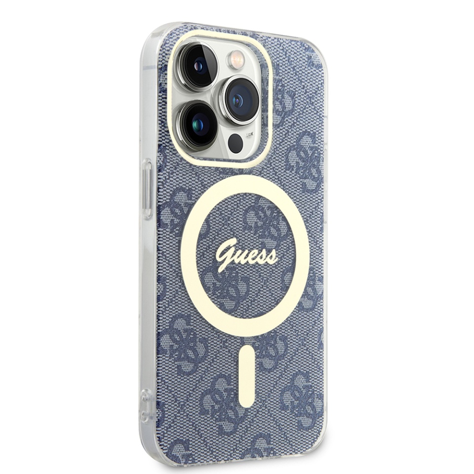 Husa pentru iPhone 15 Pro Max, IML 4G MagSafe, Guess - Albastru - 2 | YEO