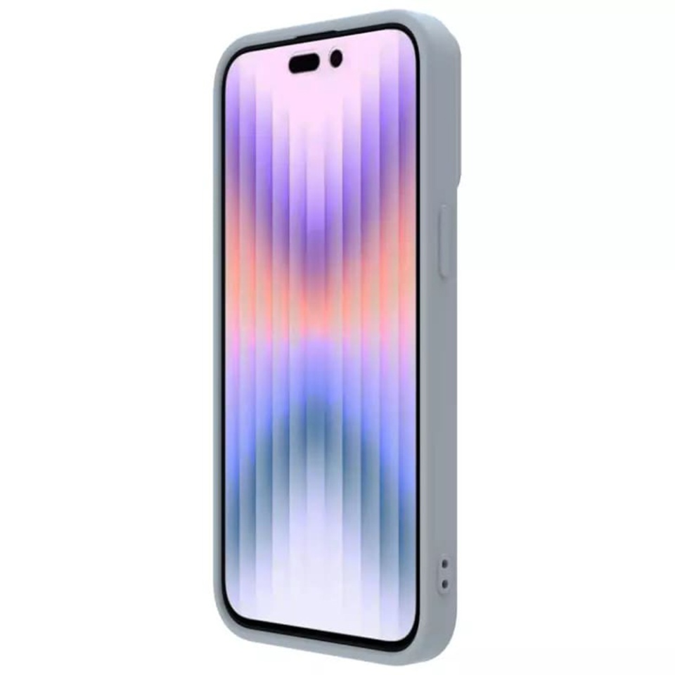 Husa pentru iPhone 15 Pro Max, Nillkin CamShield Silky MagSafe Silicone - Gri - 3 | YEO