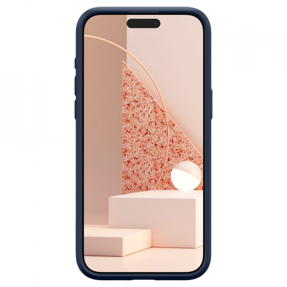 Husa pentru iPhone 15 Pro Max, Spigen Caseology Parallax MagSafe - Midnight Blue - 2 | YEO