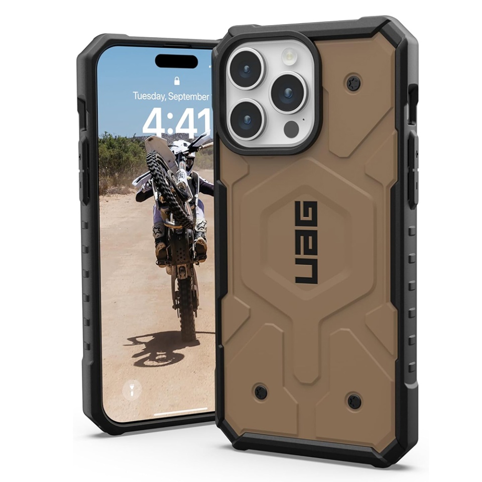 Husa pentru iPhone 15 Pro, Pathfinder MagSafe, UAG - Maro