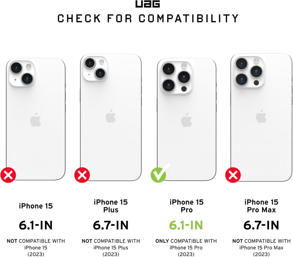 Husa pentru iPhone 15 Pro, Pathfinder MagSafe, UAG - Negru - 2 | YEO