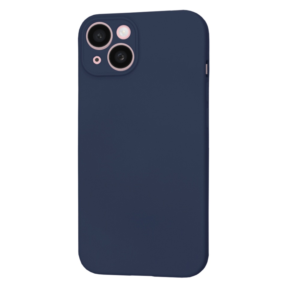 Husa pentru iPhone 15, SKYDDAR INNOVATION, din Silicon Catifelat, SoftFlex Magsafe, Bleumarin, set cu sticker - 1 | YEO